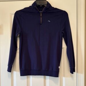 Tommy Bahama Youth Navy Half-Zip Sweater